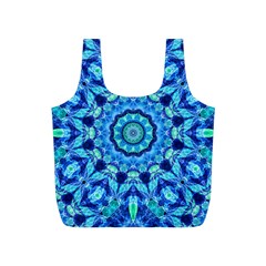 Blue Sea Jewel Mandala Full Print Recycle Bag (S)