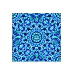 Blue Sea Jewel Mandala Satin Bandana Scarf by Zandiepants