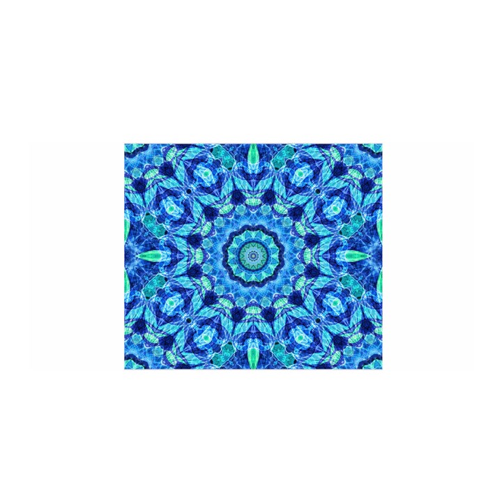 Blue Sea Jewel Mandala Satin Wrap