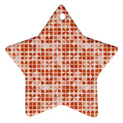 Pastel Red Star Ornament (two Sides) 