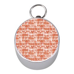 Pastel Red Mini Silver Compasses