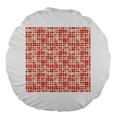 Pastel Red Large 18  Premium Flano Round Cushions