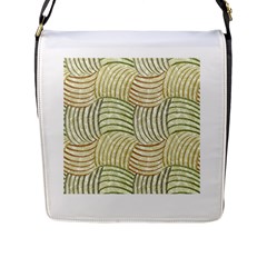 Pastel Sketch Flap Messenger Bag (l)  by FunkyPatterns