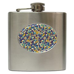 Pastel Tiles Hip Flask (6 Oz) by FunkyPatterns