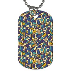 Pastel Tiles Dog Tag (two Sides) by FunkyPatterns