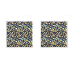 Pastel Tiles Cufflinks (square) by FunkyPatterns