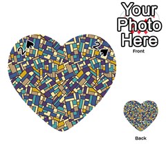 Pastel Tiles Playing Cards 54 (heart)  by FunkyPatterns