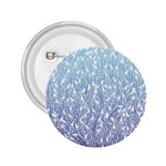 Blue Ombre feather pattern, white, 2.25  Button Front