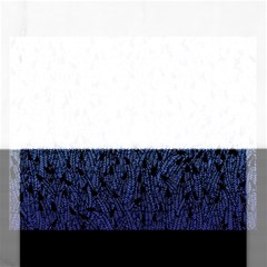 Blue Ombre Feather Pattern, Black, Jigsaw Puzzle (rectangular) by Zandiepants