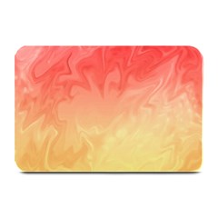 Ombre Orange Yellow Plate Mats