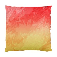 Ombre Orange Yellow Standard Cushion Case (one Side) by BrightVibesDesign