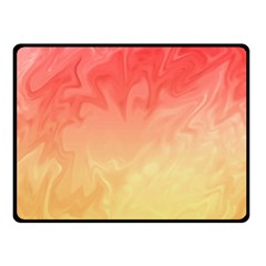 Ombre Orange Yellow Fleece Blanket (small)