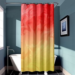 Ombre Orange Yellow Shower Curtain 36  X 72  (stall)  by BrightVibesDesign