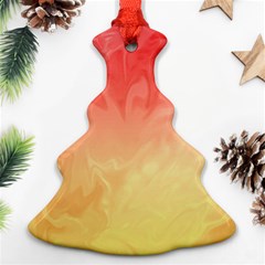 Ombre Orange Yellow Ornament (christmas Tree)