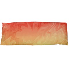 Ombre Orange Yellow Body Pillow Case (dakimakura) by BrightVibesDesign