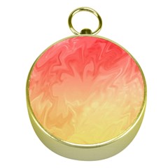 Ombre Orange Yellow Gold Compasses by BrightVibesDesign