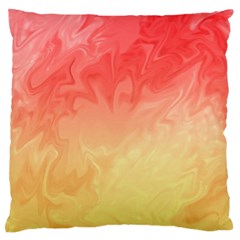 Ombre Orange Yellow Standard Flano Cushion Case (one Side)