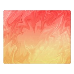 Ombre Orange Yellow Double Sided Flano Blanket (large) 