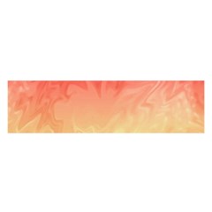 Ombre Orange Yellow Satin Scarf (oblong)