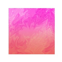 Ombre Pink Orange Small Satin Scarf (square)