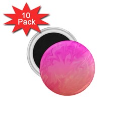 Ombre Pink Orange 1 75  Magnets (10 Pack)  by BrightVibesDesign