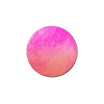 Ombre Pink Orange Golf Ball Marker (4 pack) Front