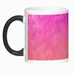 Ombre Pink Orange Morph Mugs by BrightVibesDesign