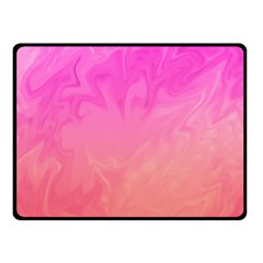 Ombre Pink Orange Fleece Blanket (small)