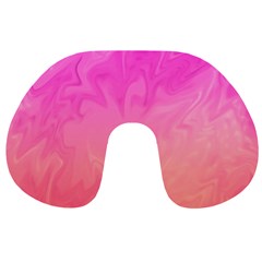 Ombre Pink Orange Travel Neck Pillows