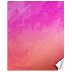 Ombre Pink Orange Canvas 16  X 20   by BrightVibesDesign