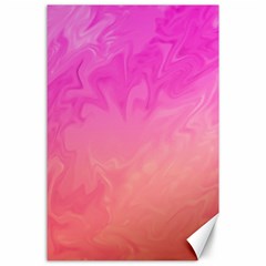 Ombre Pink Orange Canvas 24  X 36  by BrightVibesDesign