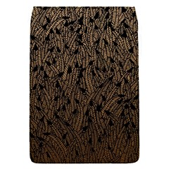 Brown Ombre Feather Pattern, Black, Removable Flap Cover (s) by Zandiepants