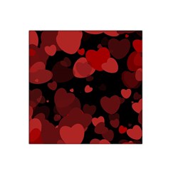 Red Hearts Satin Bandana Scarf by TRENDYcouture