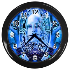 Clockwork Blue Wall Clocks (black) by icarusismartdesigns