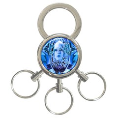 Clockwork Blue 3-ring Key Chains by icarusismartdesigns