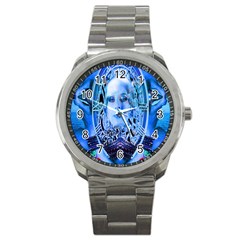 Clockwork Blue Sport Metal Watch