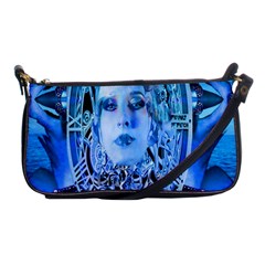 Clockwork Blue Shoulder Clutch Bags by icarusismartdesigns