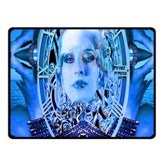 Clockwork Blue Fleece Blanket (small) by icarusismartdesigns