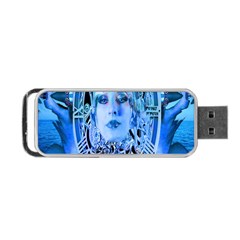 Clockwork Blue Portable Usb Flash (one Side)