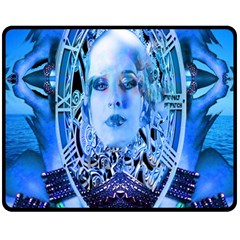 Clockwork Blue Double Sided Fleece Blanket (medium) 