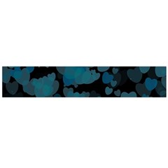 Turquoise Hearts Flano Scarf (large) by TRENDYcouture