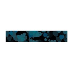 Turquoise Hearts Flano Scarf (mini)