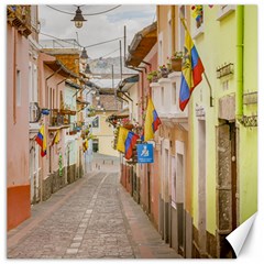 La Ronda Street Quito Ecuador Canvas 16  X 16   by dflcprints