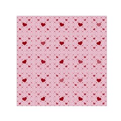 Heart Squares Small Satin Scarf (square) by TRENDYcouture