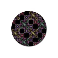 Ornate Boho Patchwork Magnet 3  (round) by dflcprints