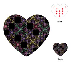 Ornate Boho Patchwork Playing Cards (heart)  by dflcprints