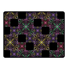 Ornate Boho Patchwork Double Sided Fleece Blanket (small) 