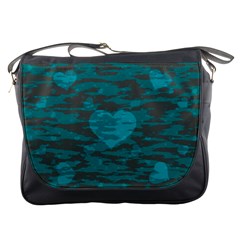 Camo Hearts Messenger Bags by TRENDYcouture