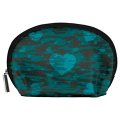 Camo Hearts Accessory Pouches (large)  by TRENDYcouture