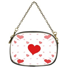 Centered Heart Chain Purses (one Side)  by TRENDYcouture